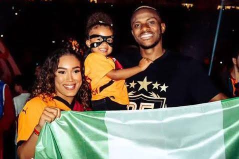 Victor Osimhen welcomes second child with Cameroonian-German girlfriend