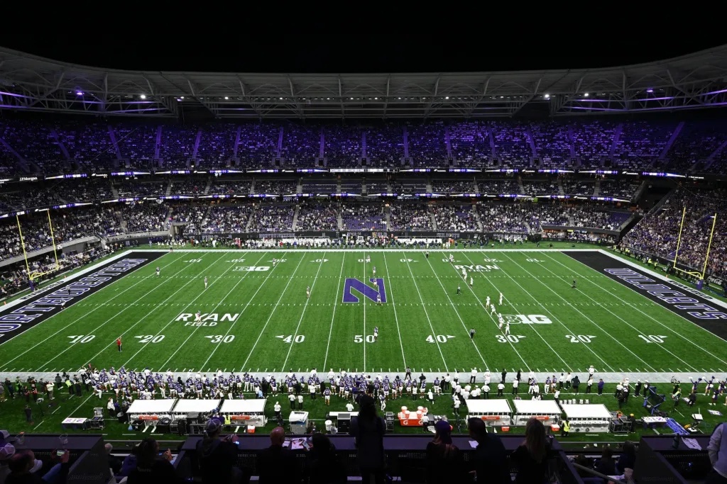 Most expensive college football stadium EVER at $875m opens doors – but fans spot that it’s ‘half empty’