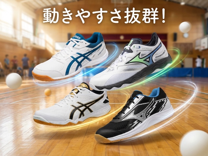 あなたのプレイを変える！最新卓球シューズ特集