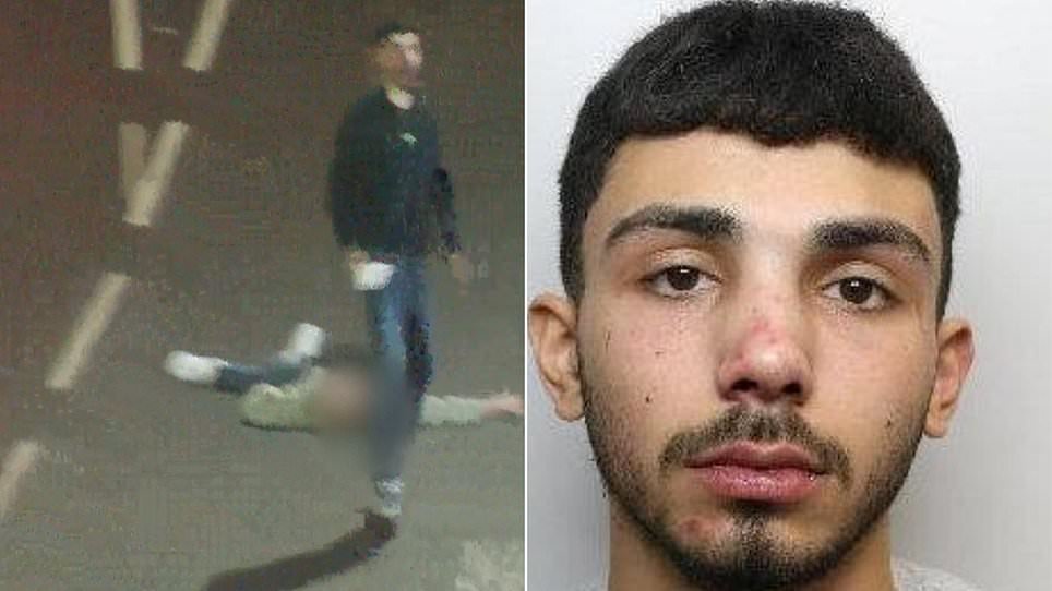 Moment cocaine-fuelled teen celebrates after knocking man unconscious