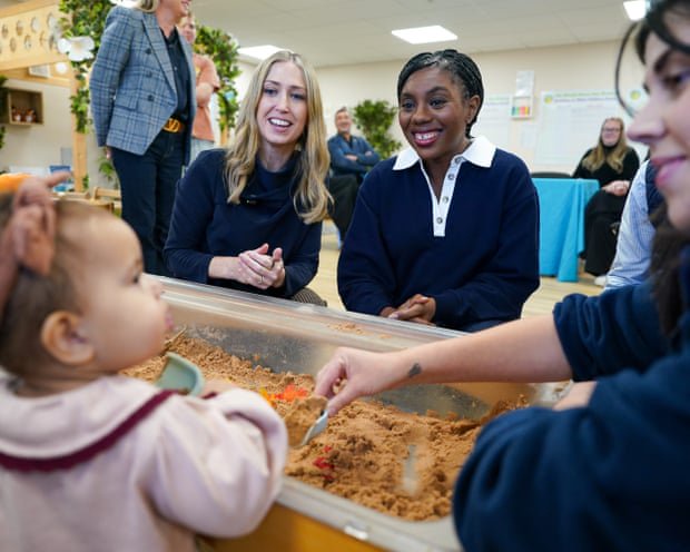 Tories plan to expand free childcare to high earners to end ‘cliff edge’