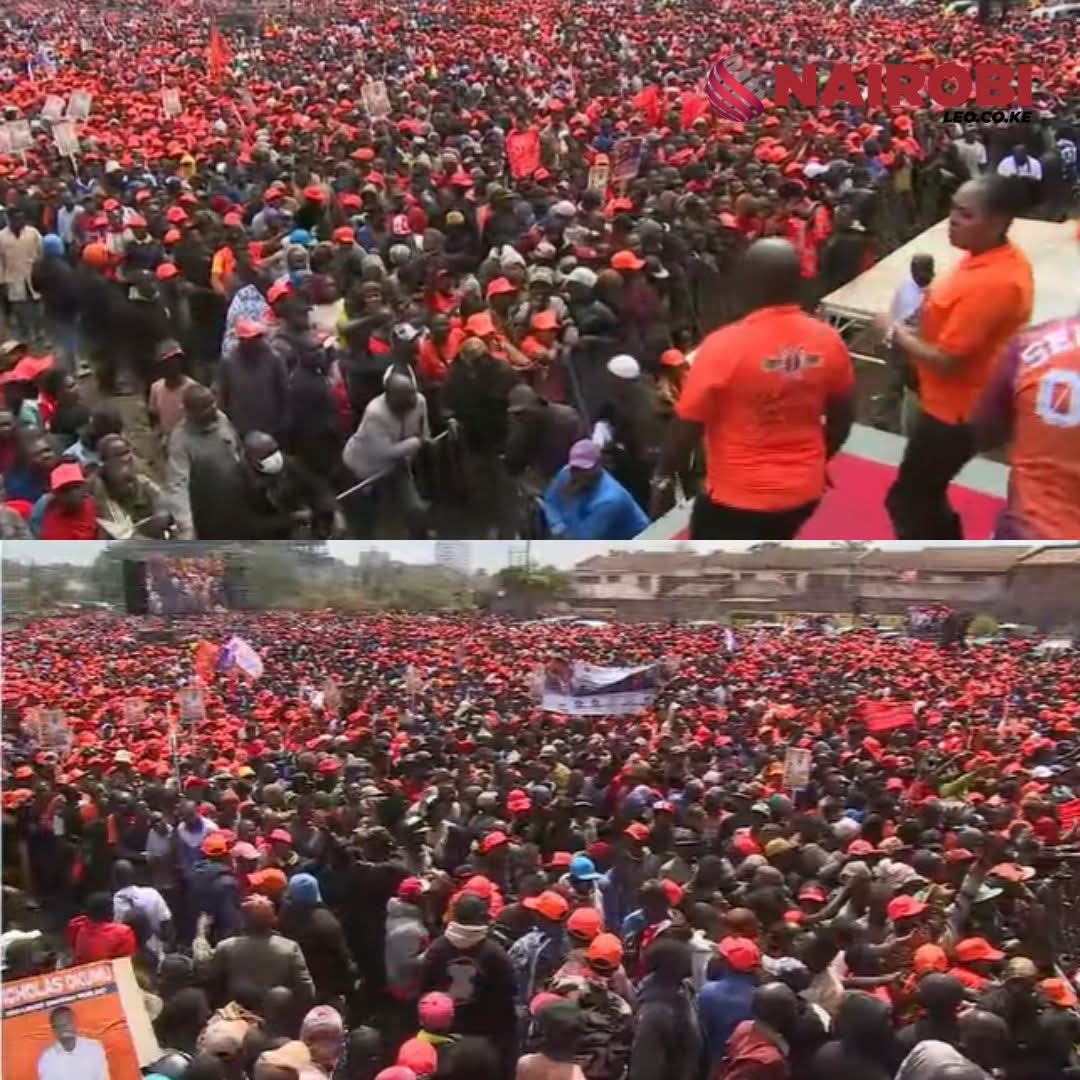 Sakaja and Raila Junior Steal the Show at ODM’s Mega Rally at Jacaranda Grounds