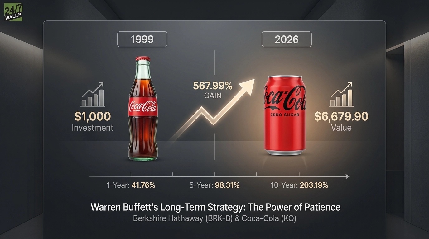 Warren Buffett Has Held Coca-Cola for Decades. Here’s What $1,000 in the Stock Since 1999 Is Worth Today