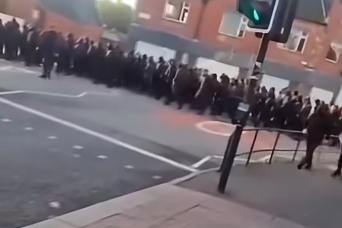 Hooded protesters march to Sheffield bus depot in early hours