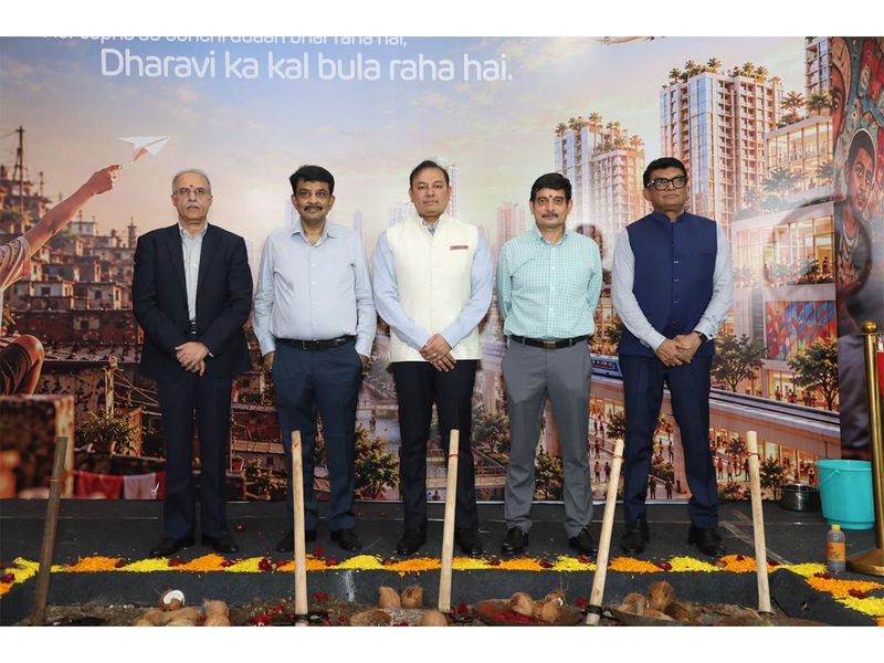 Adani Enterprises performs Bhoomi Poojan at Matunga, marking start of rehabilitation construction for Dharavi