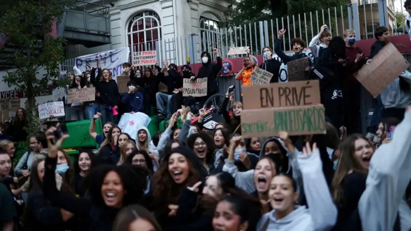 ‘We want to be heard, not teargassed’: Students joined by parents and unions in mass French protests
