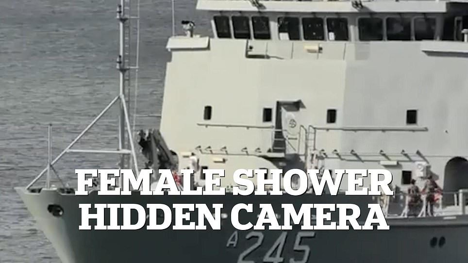 Hidden camera uncovered onboard an Australian navy ship