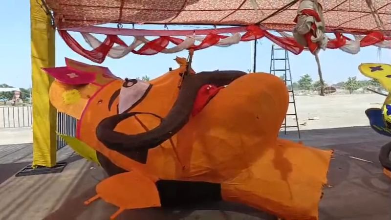 Crafted by Muslim artistes, 75-ft Ravana to turn heads in Karnal