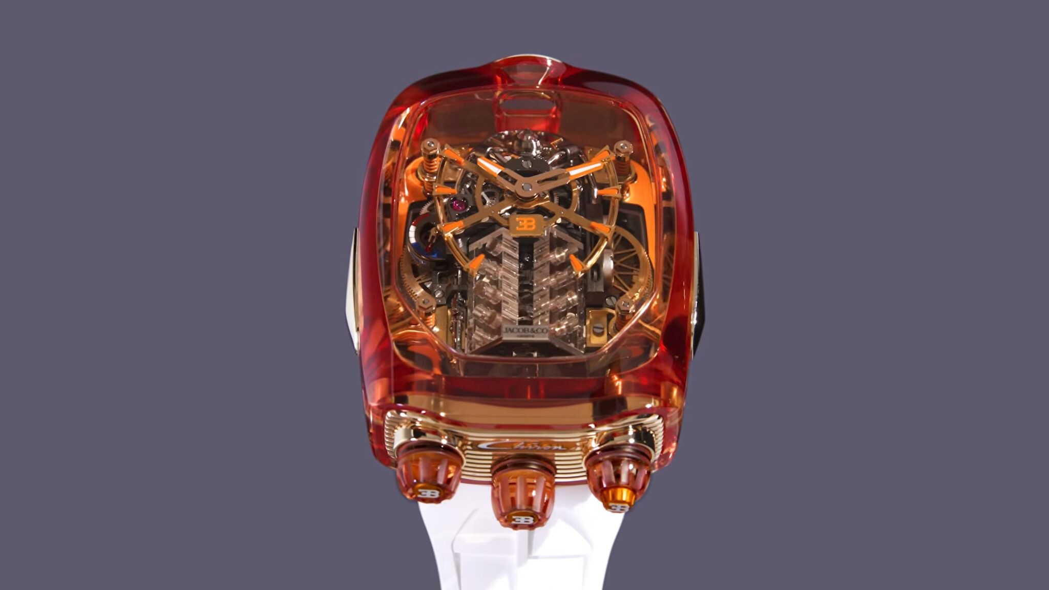 Cristiano Ronaldo’s Insane Bugatti Chiron-Inspired $1.6 Million Watch Has a Miniature W16 Engine