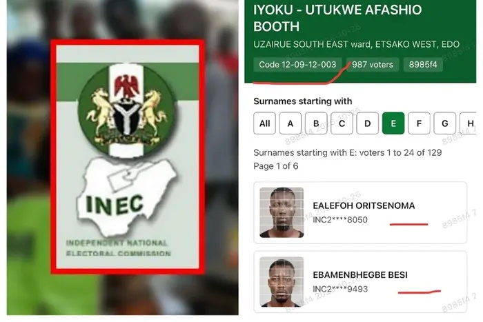 Suspected AI images in INEC’s voters’ register spark outrage as Nigerians report missing names and duplicate identities
