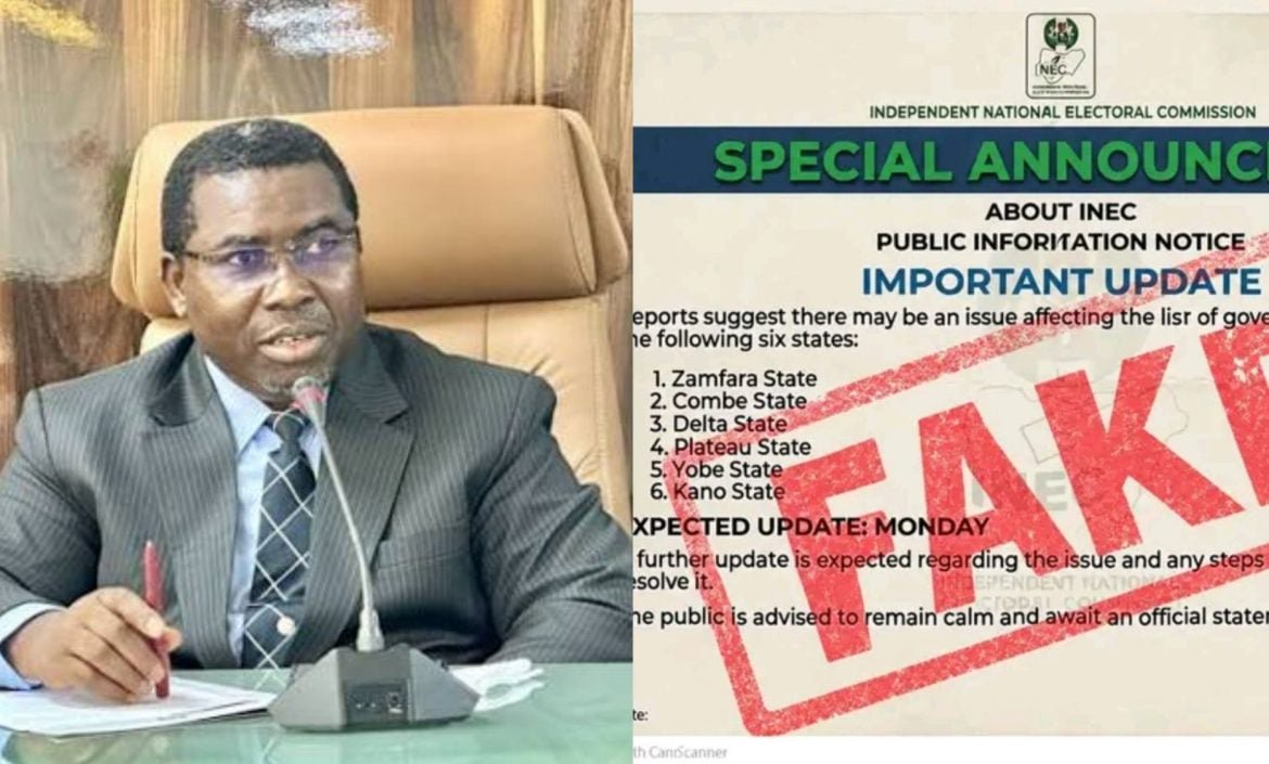 INEC Disowns Publication On Gov Candidates List In Six States