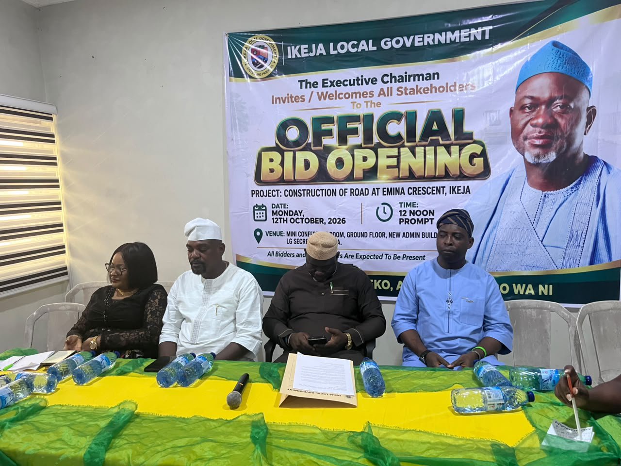 Ikeja LG holds bid opening for construction of Emina Crescent