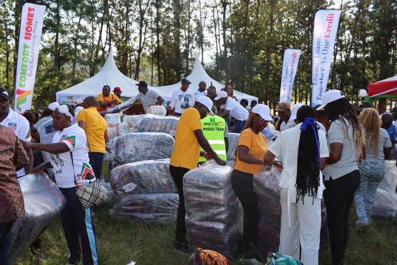 Over 1,000 elderly residents receive food and blankets in Ndia