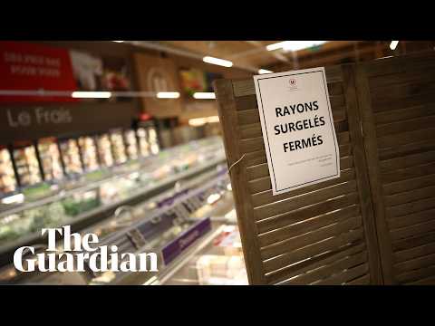 French supermarket director apologises after cyber-attack spoils fresh and frozen food – video