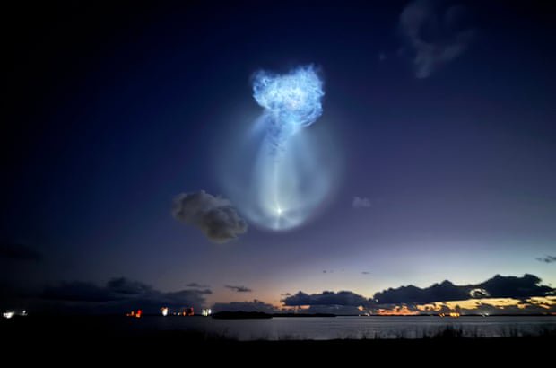 SpaceX rocket launch causes stunning ‘jellyfish cloud’ visible off US east coast