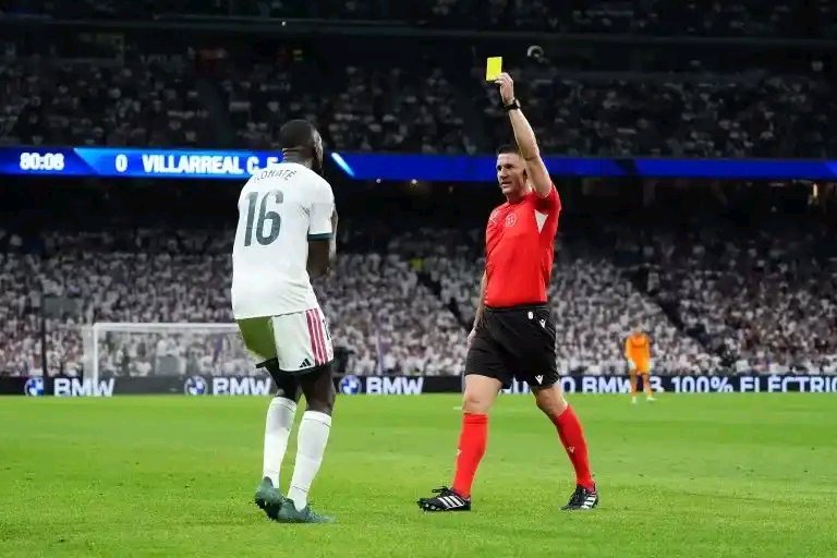 Real Madrid to Appeal Key Defender’s Yellow Card Against Villarreal