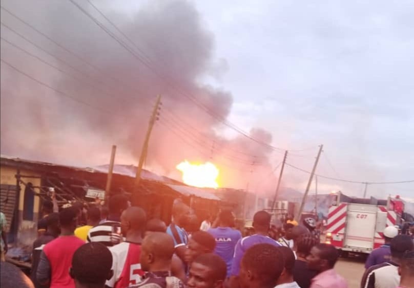 Explosion rocks Kubwa gas outlet, motorist allegedly crashes into shop
