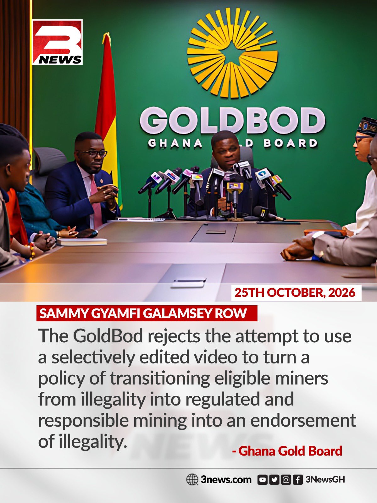 GoldBod Rejects Edited Video Claims, Defends Policy to Formalise Eligible Miners