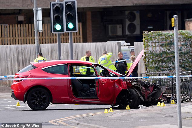 Motorist ‘intended to kill crowd of people with his car’ when he ploughed into group and fatally injured footballer outside Nottingham bar, murder trial hears