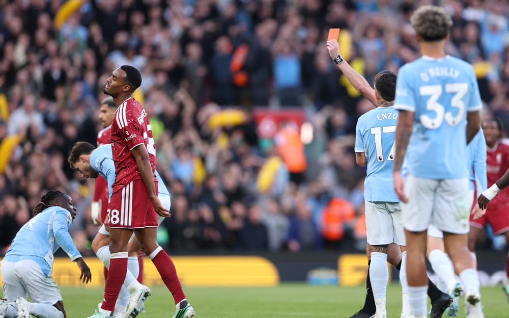 Liverpool: How many games will Ryan Gravenberch miss after ‘joke’ Man City red card?