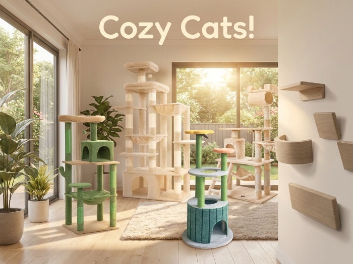 Create a Purr-fect Sanctuary with These Cat Towers and Accessories!
