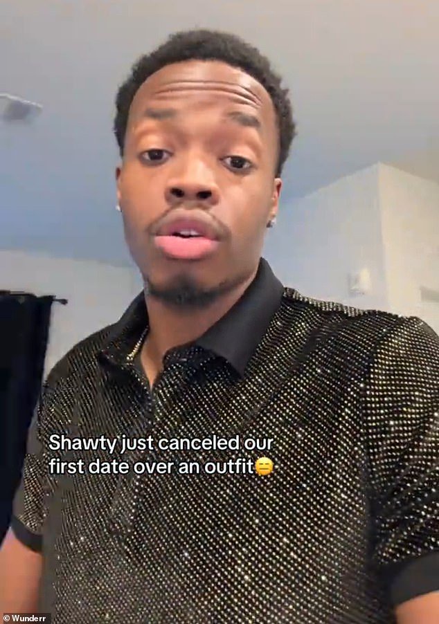 Keen dater mocked after his love match canceled their meeting when she saw his sparkly outfit