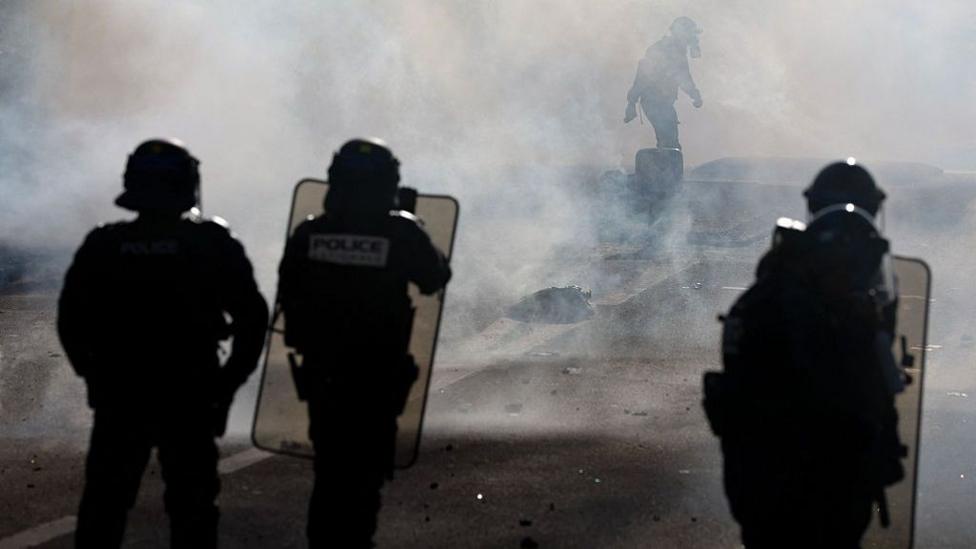 Teenager’s hand blown off during confrontation between France school protesters and police