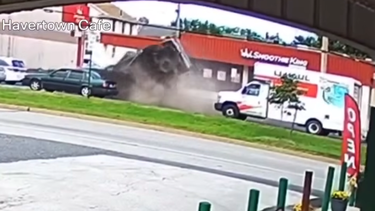 Pickup Goes Airborne at End of Two-Mile Crash That Killed Pennsylvania Driver