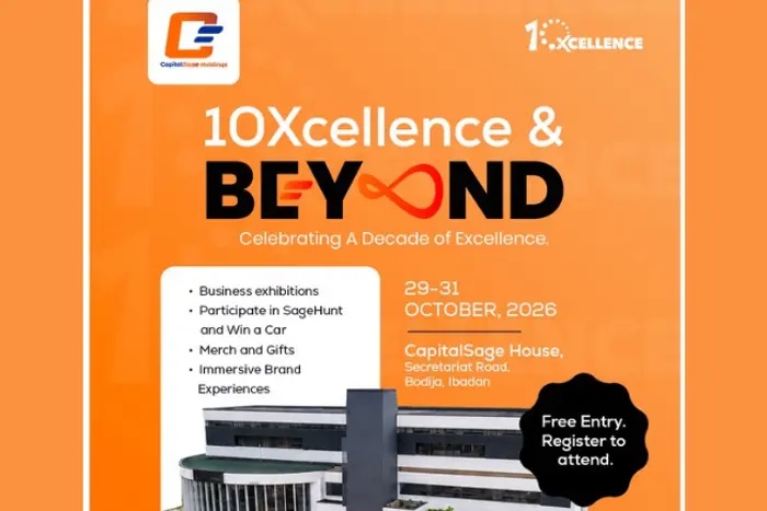 CapitalSage Holdings announces 10Xcellence celebration, new headquarters opening and three-day exhibition in Ibadan