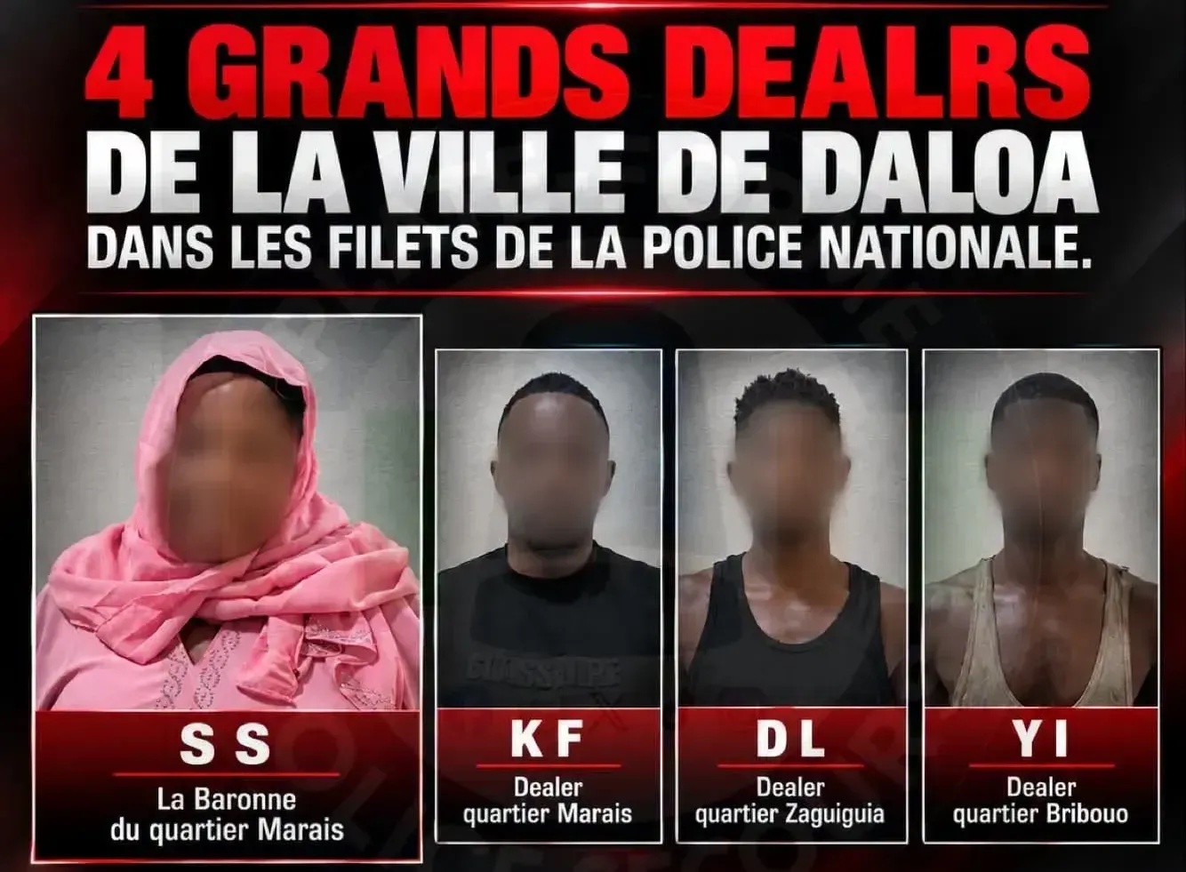 Trafic de drogue à Daloa: quatre présumés acteurs interpellés
