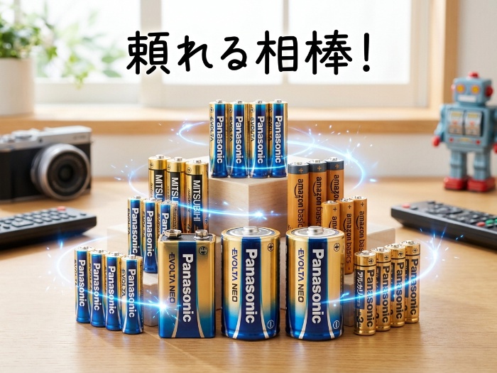電池選びで迷ったら！信頼のアルカリ乾電池特集