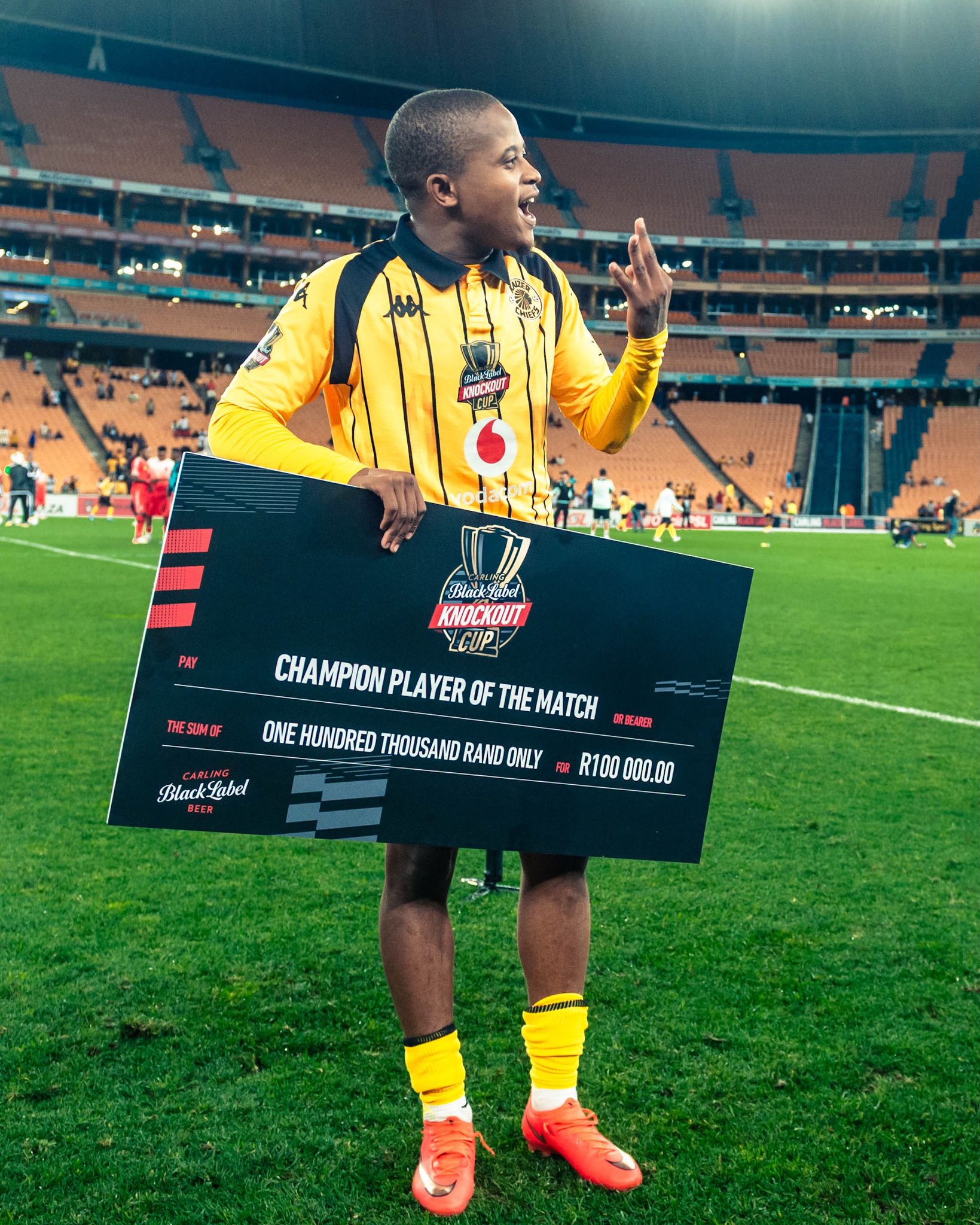 Wandile duba responds toTS Galaxy after scoring a hat-trick for Kaiser Chiefs