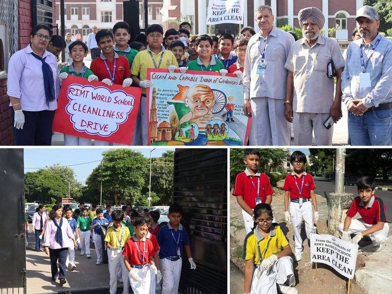 RIMT World School, Manimajra, Chandigarh, organises cleanliness drive