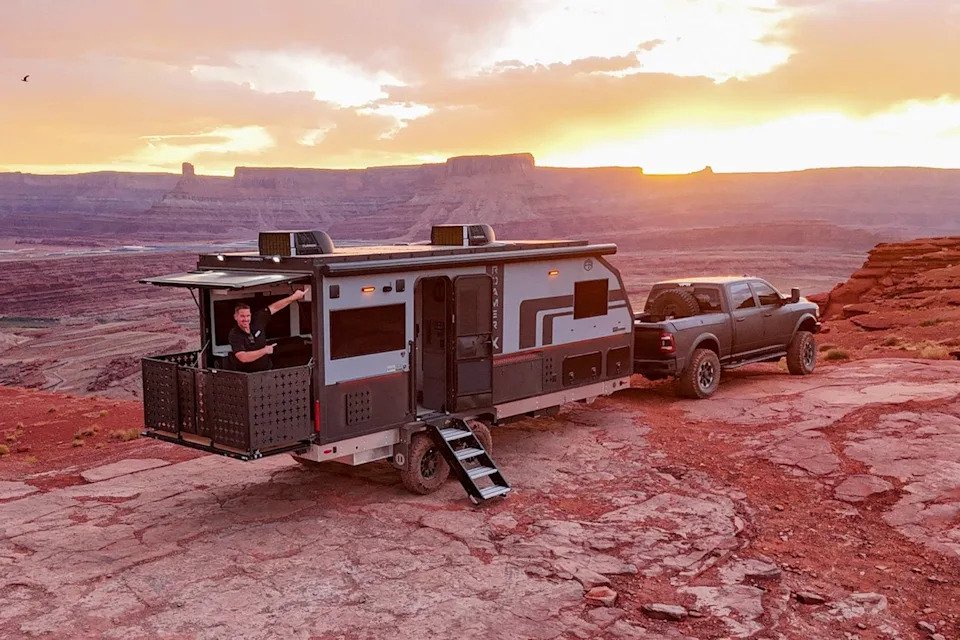 This Four-Season Off-Road Trailer Packs 3,160 Watts of Solar Power and a Fireplace