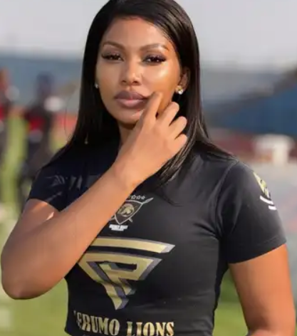 Heating things up – Lerumo Lions chair Sibongile Marokana’s pitchside style goes viral – fans react