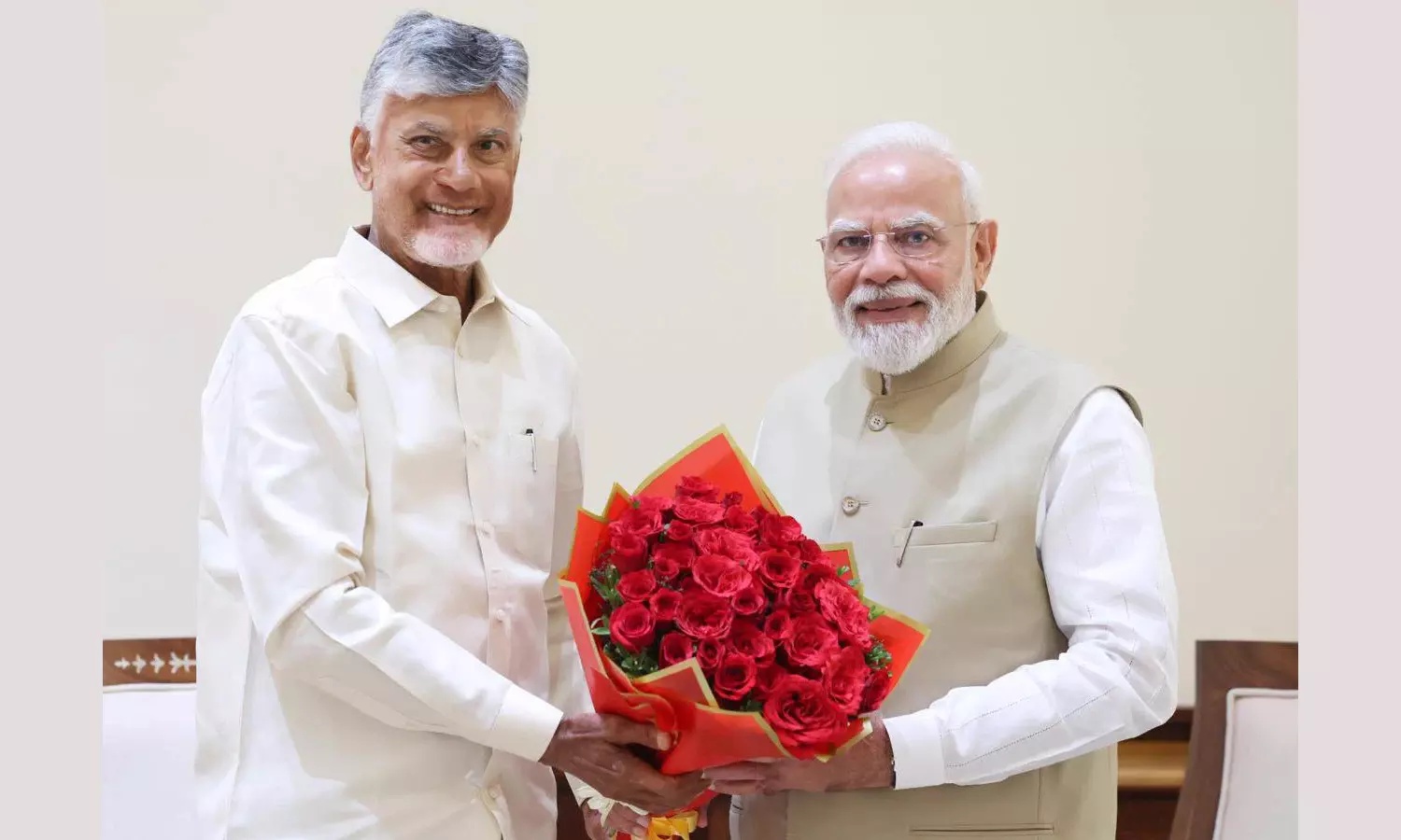 Chandrababu Hails PM Modi As He Completes 25 Years In Office
