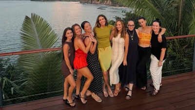 Hilary Duff posts about a ‘mom group chat’ getaway in Mexico with Mandy Moore, Gaby Dalkin, and others: ‘The group chat made it to the jungle’