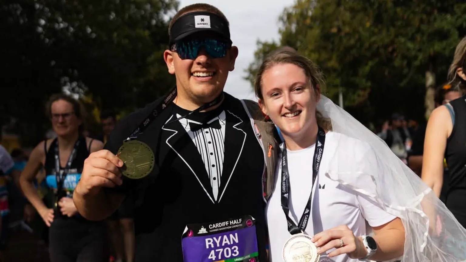 Newlyweds swap honeymoon for charity half marathon