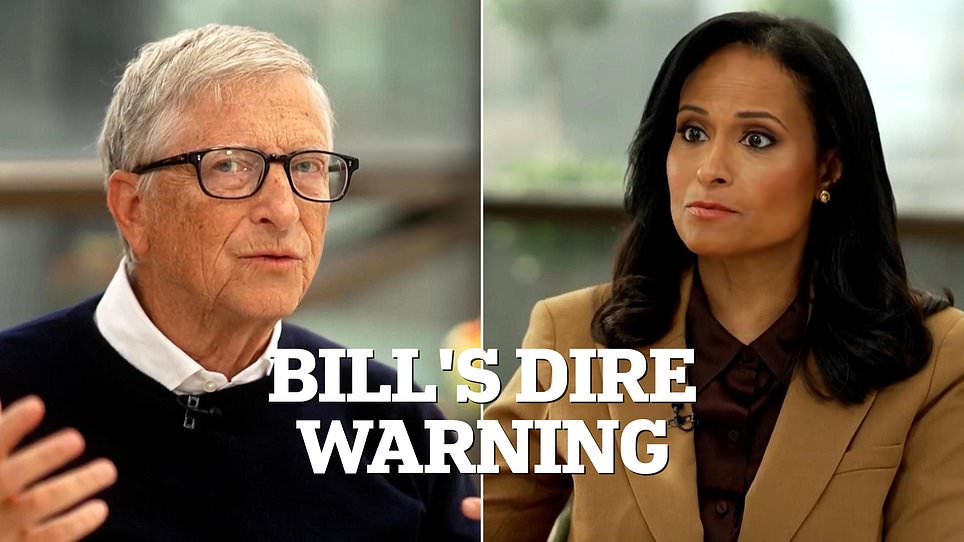Bill Gates issues AI warning saying BILLION people will be killed
