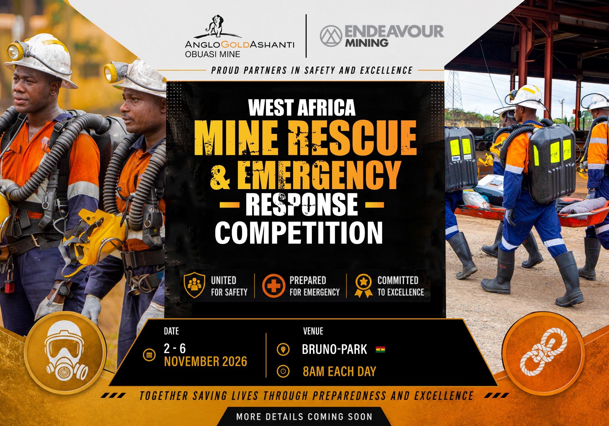 AngloGold Ashanti Obuasi Mine to Host Maiden West Africa Mine Rescue Competition from November 2