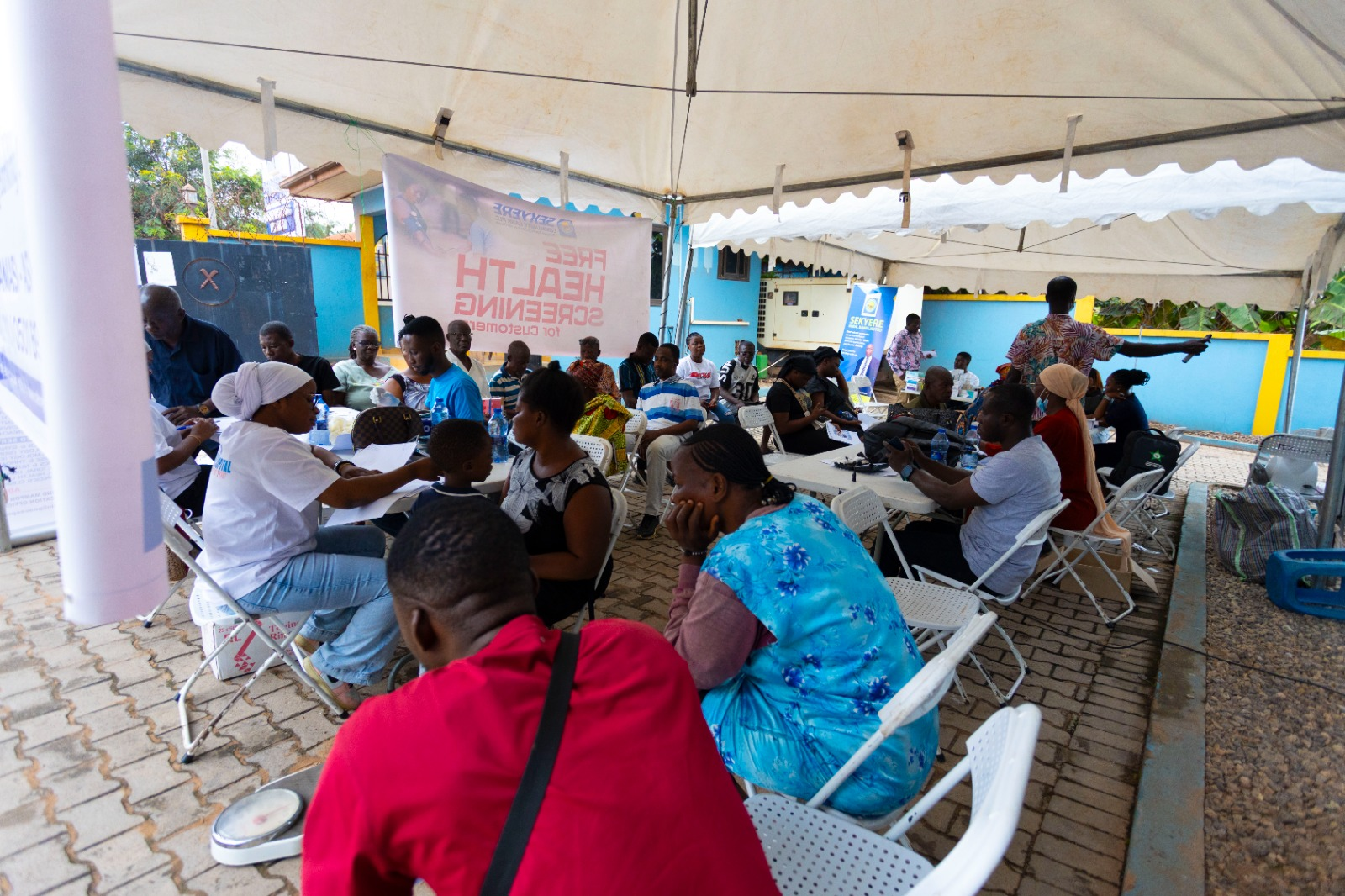Over 500 hypertension, 400 impacted earwax cases recorded during Sekyere Community Bank health screening