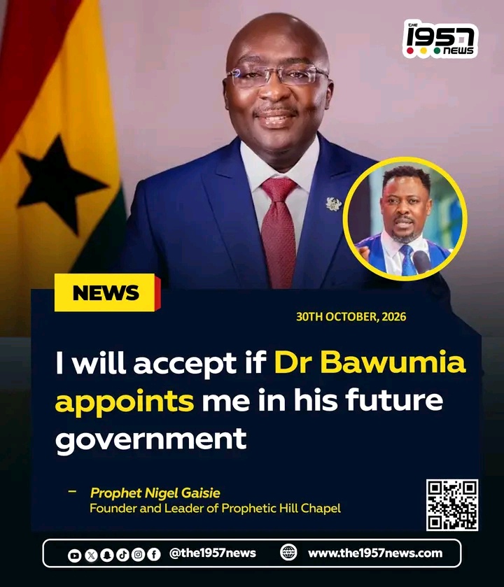 Prophet Nigel Gaisie Says He Would Accept a Government Appointment from Dr. Bawumia