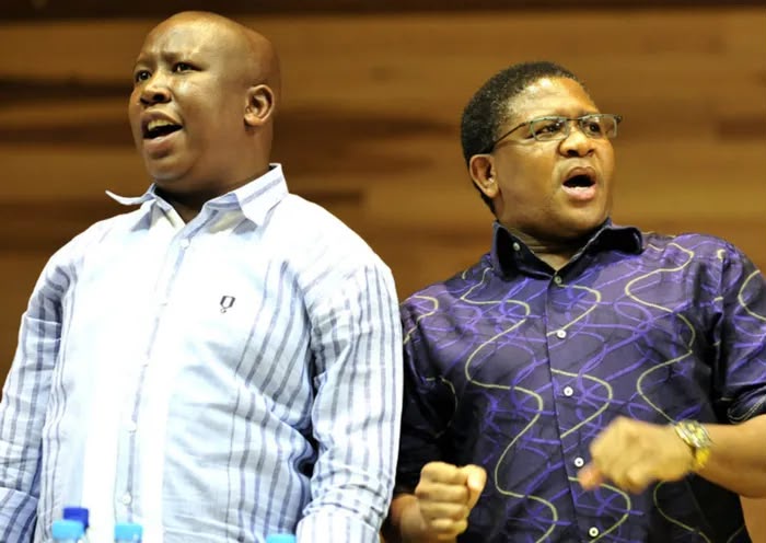 Julius Malema reportedly calls Fikile Mbalula after he collapsed at a briefing