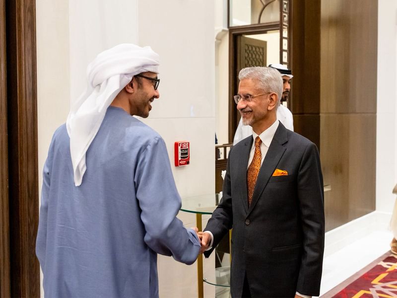 EAM Jaishankar meets UAE Deputy PM Al-Nahyan, discusses bilateral and global issues