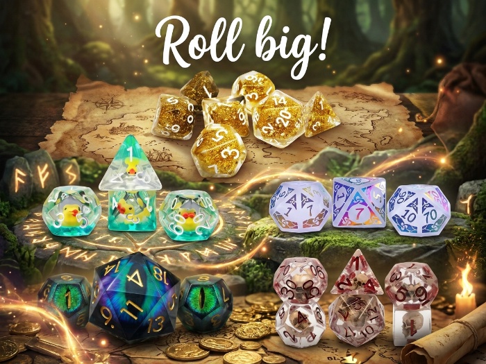 Tabletop Treasures: 5 RPG Dice Picks That Level Up Your Rolls
