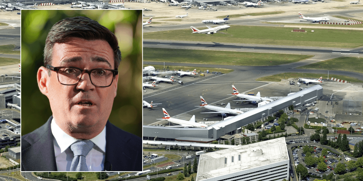 Heathrow third runway cast into doubt as Andy Burham ‘unconvinced’