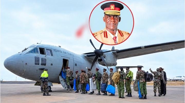 Police Boss Lazarus Opicho’s Body Flown to Kitale by Military Aircraft Ahead of Burial (PHOTOS)