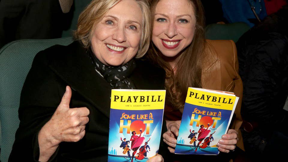 Hillary and Bill Clinton step out in support of daughter Chelsea — who looks just like her mom in new photo