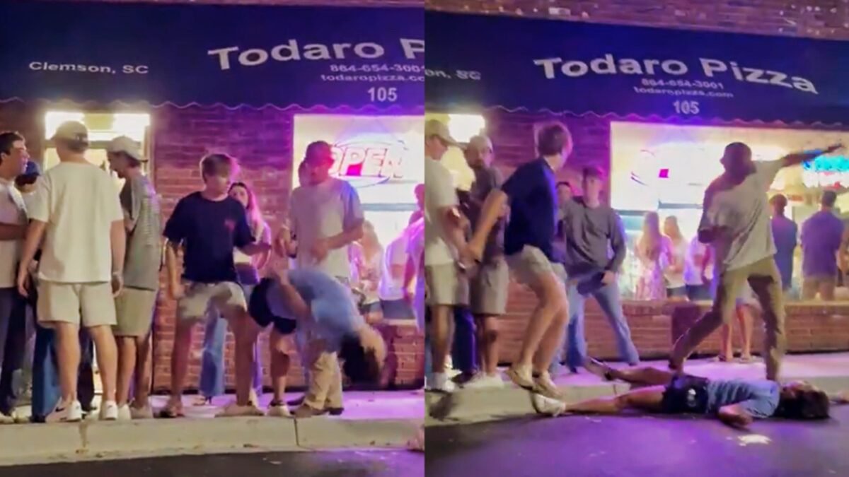 Clemson Dude Gets Absolutely Folded In A Way No Human Should After Vicious One-Punch Knockout [VIDEO]
