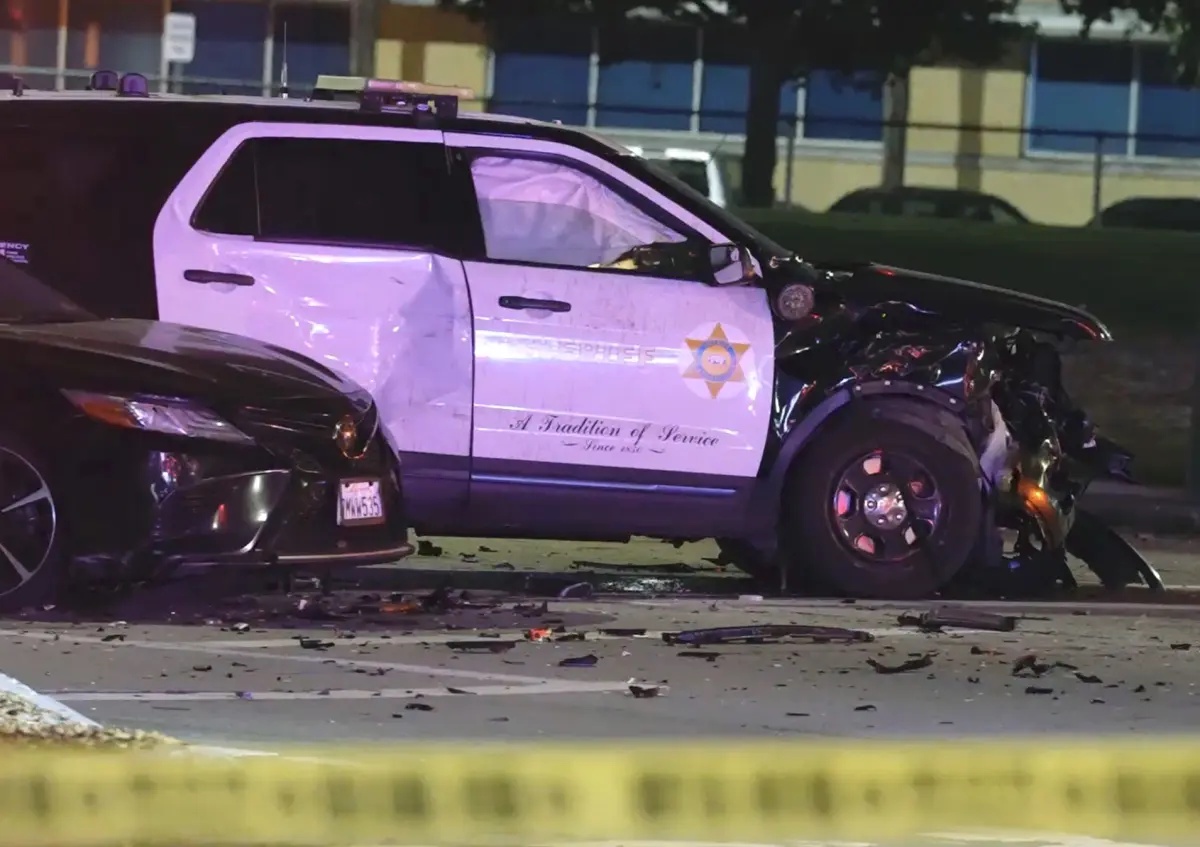 One killed after sheriff’s deputy collision sets off chain-reaction crash in Commerce, officials say